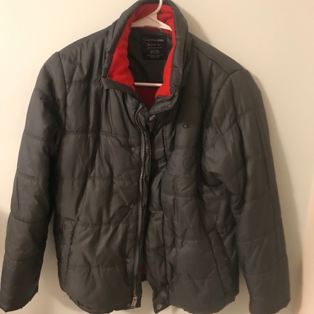 Calvin Klein Boys Puffer Fleece-lined Jacket